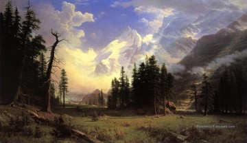  Bierstadt Art - Le glacier de Morteratsch Haute vallée de l’Engadine Pontresina Albert Bierstadt Montagne